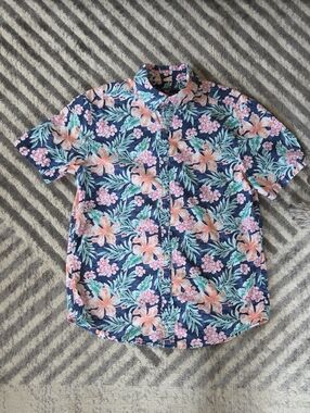 Vineyard Vines Men's Hawaiian Floral Short-Sleeve Button-Down
